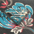 PRADA Hand Bag Safiano Leather 2way Multicolor Silver Auth 188781M-20