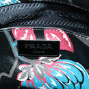 PRADA Hand Bag Safiano Leather 2way Multicolor Silver Auth 188781M-24
