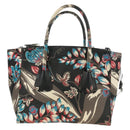PRADA Hand Bag Safiano Leather 2way Multicolor Silver Auth 188781M-3