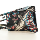 PRADA Hand Bag Safiano Leather 2way Multicolor Silver Auth 188781M-4