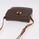 CELINE Macadam Canvas Shoulder Bag PVC Leather Brown Gold Auth 188782-6