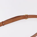 CELINE Macadam Canvas Shoulder Bag PVC Leather Brown Gold Auth 188782-8