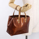 LOUIS VUITTON Monogram Vernis Reade PM Hand Bag Bronze M91146 LV Auth 188785-22
