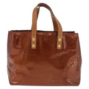 LOUIS VUITTON Monogram Vernis Reade PM Hand Bag Bronze M91146 LV Auth 188785-2