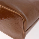 LOUIS VUITTON Monogram Vernis Houston Hand Bag Bronze M91122 LV Auth 188786A-18