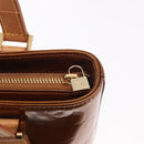 LOUIS VUITTON Monogram Vernis Houston Hand Bag Bronze M91122 LV Auth 188786A-8