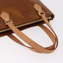 LOUIS VUITTON Monogram Vernis Houston Hand Bag Bronze M91122 LV Auth 188786A-7