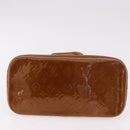 LOUIS VUITTON Monogram Vernis Houston Hand Bag Bronze M91122 LV Auth 188786A-5