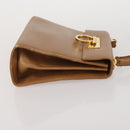 Salvatore Ferragamo Gancini Hand Bag Leather 2 Set Black Brown Auth 188787-13