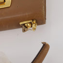 Salvatore Ferragamo Gancini Hand Bag Leather 2 Set Black Brown Auth 188787-16