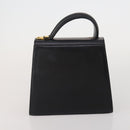 Salvatore Ferragamo Gancini Hand Bag Leather 2 Set Black Brown Auth 188787-3
