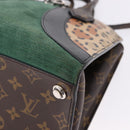 LOUIS VUITTON Monogram Leopard City Steamer MM Bag M52126 LV Auth 188793SM-14