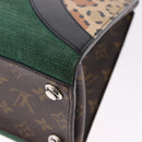 LOUIS VUITTON Monogram Leopard City Steamer MM Bag M52126 LV Auth 188793SM-16