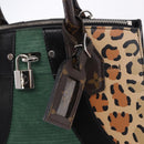 LOUIS VUITTON Monogram Leopard City Steamer MM Bag M52126 LV Auth 188793SM-17