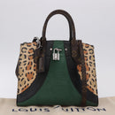 LOUIS VUITTON Monogram Leopard City Steamer MM Bag M52126 LV Auth 188793SM-26