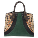 LOUIS VUITTON Monogram Leopard City Steamer MM Bag M52126 LV Auth 188793SM-3