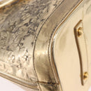 LOUIS VUITTON Monogram Miroir Alma MM Hand Bag Gold Dore M93624 LV Auth 188794A-17