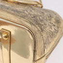 LOUIS VUITTON Monogram Miroir Alma MM Hand Bag Gold Dore M93624 LV Auth 188794A-9