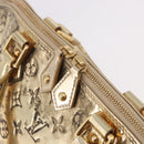 LOUIS VUITTON Monogram Miroir Alma MM Hand Bag Gold Dore M93624 LV Auth 188794A-18