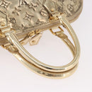 LOUIS VUITTON Monogram Miroir Alma MM Hand Bag Gold Dore M93624 LV Auth 188794A-8
