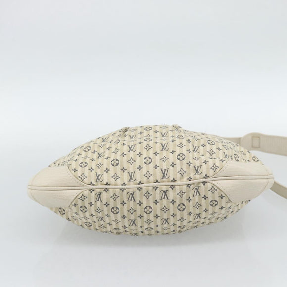 LOUIS VUITTON Mini Lin Croisette Marina PM Bag Blue Beige M95494 Auth 188795V