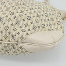 LOUIS VUITTON Mini Lin Croisette Marina PM Bag Blue Beige M95494 Auth 188795V-16