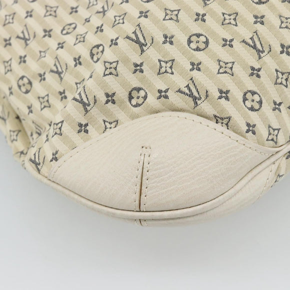 LOUIS VUITTON Mini Lin Croisette Marina PM Bag Blue Beige M95494 Auth 188795V