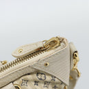 LOUIS VUITTON Mini Lin Croisette Marina PM Bag Blue Beige M95494 Auth 188795V-9
