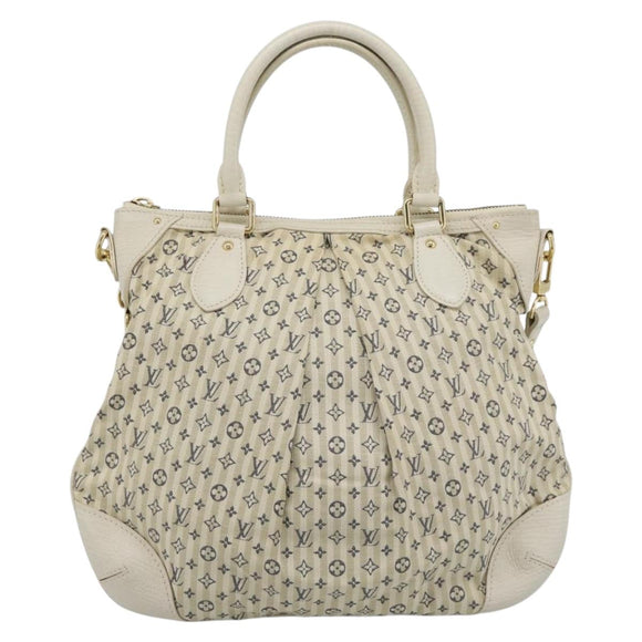 LOUIS VUITTON Mini Lin Croisette Marina PM Bag Blue Beige M95494 Auth 188795V