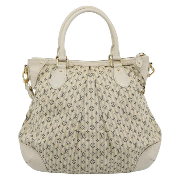 LOUIS VUITTON Mini Lin Croisette Marina PM Bag Blue Beige M95494 Auth 188795V