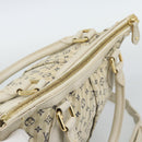 LOUIS VUITTON Mini Lin Croisette Marina PM Bag Blue Beige M95494 Auth 188795V-6
