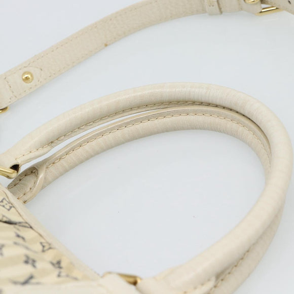 LOUIS VUITTON Mini Lin Croisette Marina PM Bag Blue Beige M95494 Auth 188795V