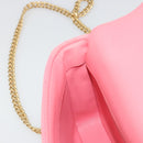 CHANEL Matelasse Chain Shoulder Bag Lamb Skin Pink Gold CC Auth 188796SM-23