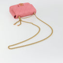 CHANEL Matelasse Chain Shoulder Bag Lamb Skin Pink Gold CC Auth 188796SM-7