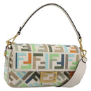 FENDI Zucca Canvas Mamma Baguette Bag 2way Multicolor Gold Auth 188798SM-1