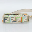 FENDI Zucca Canvas Mamma Baguette Bag 2way Multicolor Gold Auth 188798SM-11