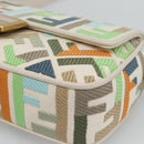 FENDI Zucca Canvas Mamma Baguette Bag 2way Multicolor Gold Auth 188798SM-12