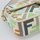 FENDI Zucca Canvas Mamma Baguette Bag 2way Multicolor Gold Auth 188798SM-13