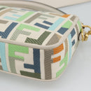 FENDI Zucca Canvas Mamma Baguette Bag 2way Multicolor Gold Auth 188798SM-14
