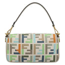 FENDI Zucca Canvas Mamma Baguette Bag 2way Multicolor Gold Auth 188798SM-3
