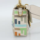 FENDI Zucca Canvas Mamma Baguette Bag 2way Multicolor Gold Auth 188798SM-4