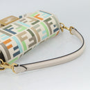 FENDI Zucca Canvas Mamma Baguette Bag 2way Multicolor Gold Auth 188798SM-7