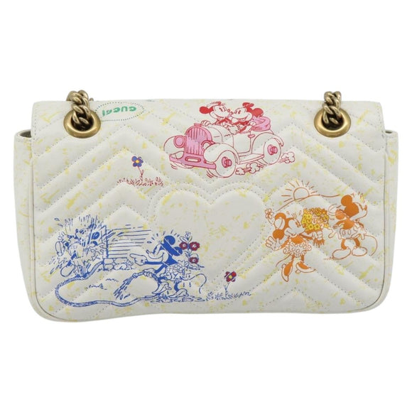 GUCCI GG Marmont Chain Disney Collaboration Bag Leather 443497 Auth 188800SM