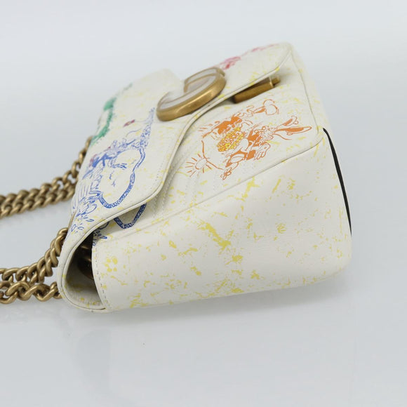 GUCCI GG Marmont Chain Disney Collaboration Bag Leather 443497 Auth 188800SM