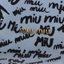 Miu Miu Purse Hand Bag Canvas Blue Gold Auth 188801SAM-17