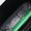 PRADA Hand Bag Safiano leather Green Gold Auth 188804SAM-22