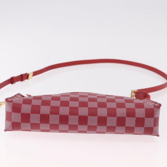 LOUIS VUITTON Damier Color Module Clutch Bag Carmine N41306 LV Auth 188805