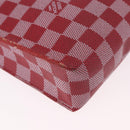 LOUIS VUITTON Damier Color Module Clutch Bag Carmine N41306 LV Auth 188805-17