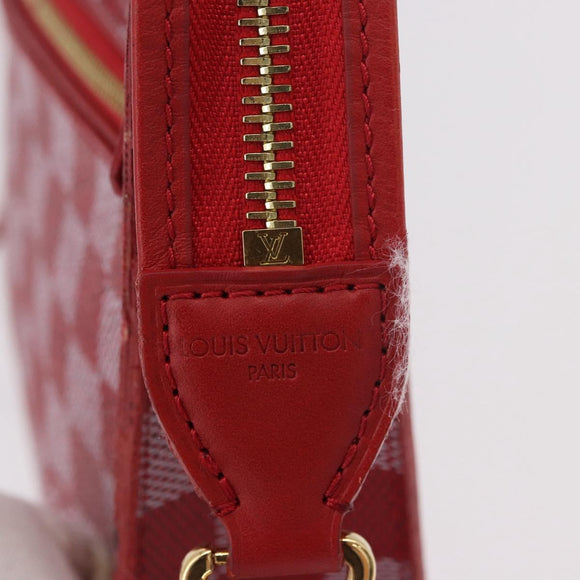 LOUIS VUITTON Damier Color Module Clutch Bag Carmine N41306 LV Auth 188805