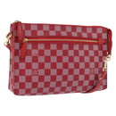 LOUIS VUITTON Damier Color Module Clutch Bag Carmine N41306 LV Auth 188805-1